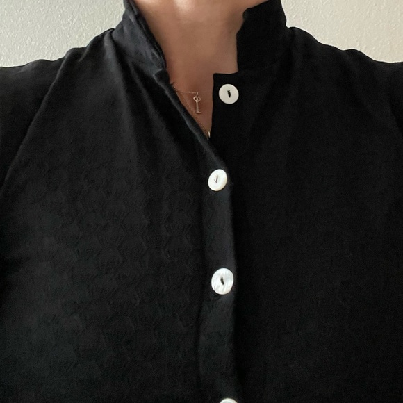 Italian fabric crop jacket/cover up - Picture 3 of 3